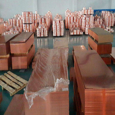 C11600 C12000 কপার প্লেট শীট 99.9 খাঁটি কপার শীট 0.3mm - 100mm