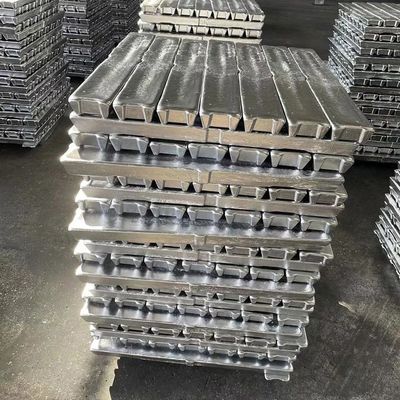 2.823g/Cc সিলভারি সাদা অ্যালুমিনিয়াম ইঙ্গটস ADC12 লৌহঘটিত ইঙ্গট YZAlSi11Cu3