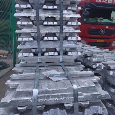 অ্যালুমিনিয়াম ইংগট A8 99.8% খাঁটি অ্যালুমিনিয়াম ইনগট ফ্যাক্টরি প্যাকেজিং